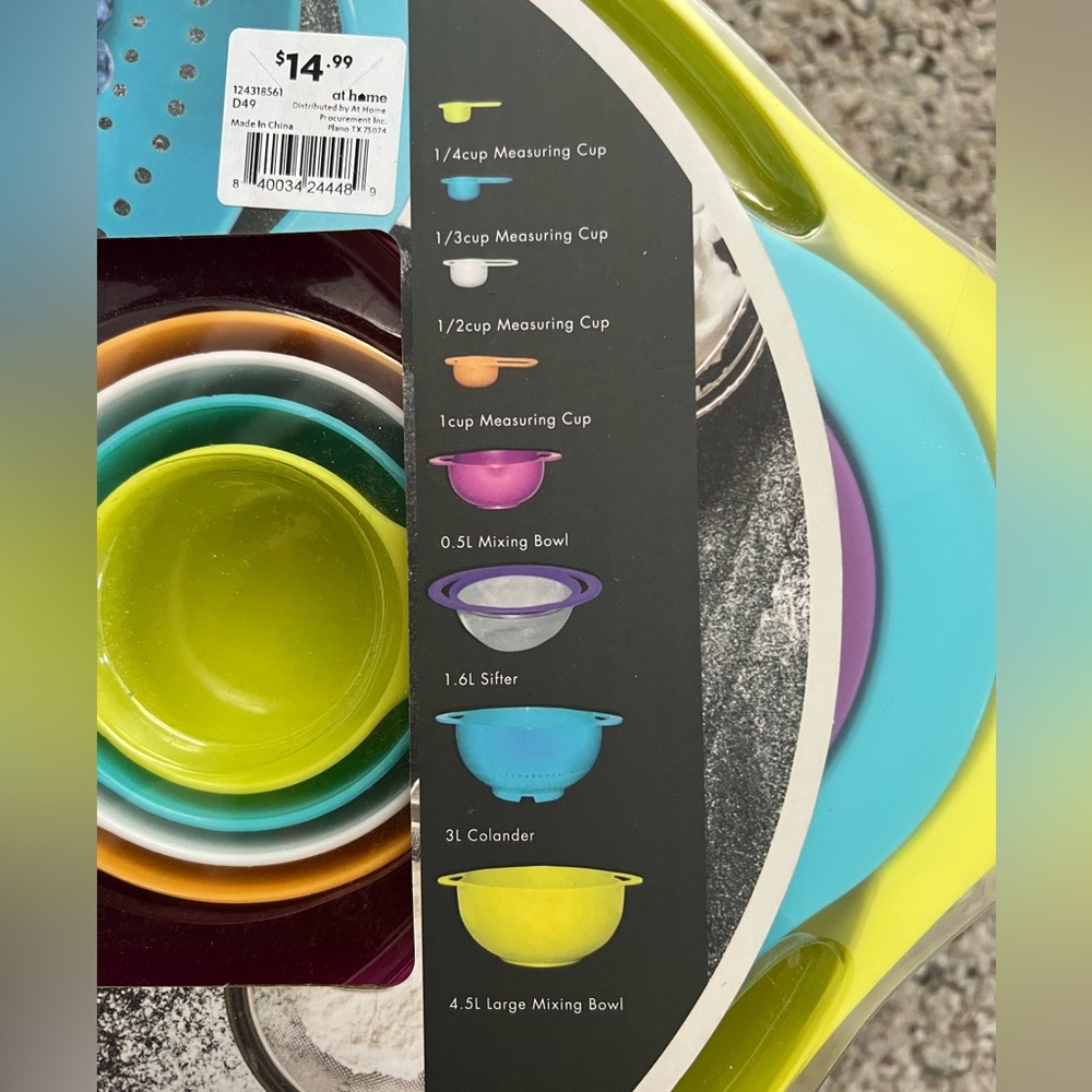 NEW 8 Piece Kitchen Prep Set - Multicolor - Picture 2 of 4